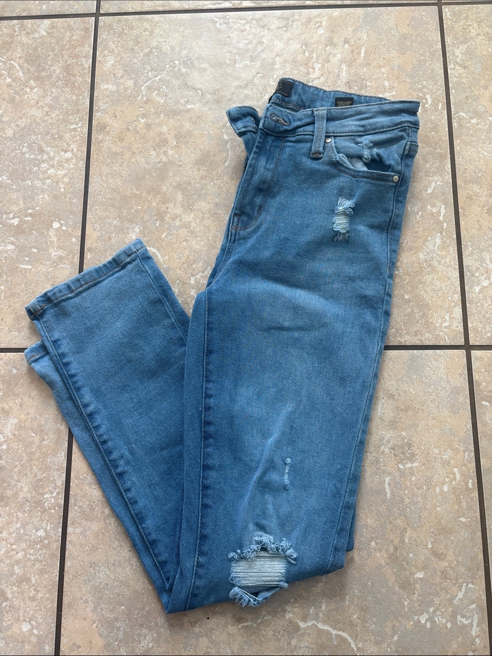 RACHEL Rachel Roy Women's Skinny Distressed Jeans - Blue -
Sz 6